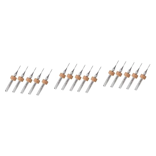 ULTECHNOVO 15pcs Printer Extruder Nozzle Head Cleaner Drill Bits Printing Accessories Tungsten Random Color