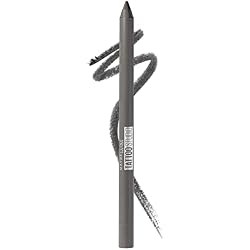 1 of Maybelline TattooStudio Long-Lasting Sharpenable Eyeliner Pencil, Glide on Smooth Gel Pigments with 36 Hour Wear, Waterproof, Intense Charcoal, 1 Count