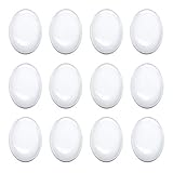 Oval Cabochon 30x40 mm for Jewelry Making 50 PCS Glass Cabochons with Flat Backs Glass Dome Tiles Clear Cameo for Pendants Magnets and Crafts (50 PCS, 30x40MM)