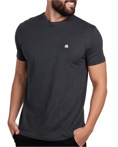 Image of INTO THE AM Mens T Shirts Soft Cotton Blend Crew Neck Tee S - 4XL Athletic Fit Plain Casual T-Shirt for Men