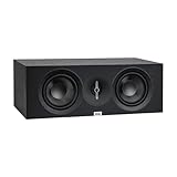 ELAC Debut 3.0 DC53-BK Center Channel Speaker, Black Ash - 1” Aluminum Dome Tweeter & Dual 5.25” Aramid Fiber Woofers - 2-Way Bass Reflex - 57Hz to 38KHz Response