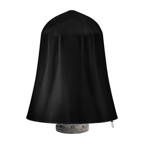 68Hx52D” Fountain Cover, Garden Statue Cover,Fountain Protector with Drawstring Weather Resistant for Winter Outdoor Patio Fountain, 210D Oxford Well Pump Cover with Drawstring Organizer Bag