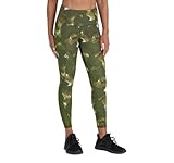 All in Motion Women's High-Rise Sculpted Mesh 7/8 Leggings - (XS, Green Camo)