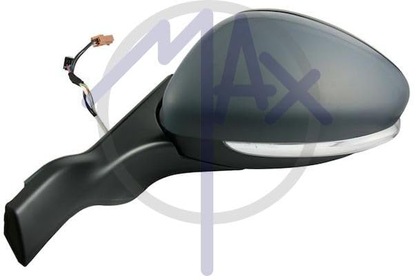 MAX MPG142-L Specchietto retrovisore esterno termico convesso per regolazione elettrica specchio Sx Compatibilità con PEUGEOT 208 I Hatchback CA, CC 2008 Station Wagon CU 208 Van CR