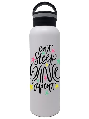 Biddlebee Dance Water Bottle, 25 oz. Stainless Steel Insulated, Dancer Gifts, Perfect for...