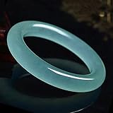 China Natürliches hellblaues handgeschnitztes rundes Jade-Armband Modeboutique-Schmuck Herren- und Damenarmband Geschenkzubehör (Gem Color: 62-64)
