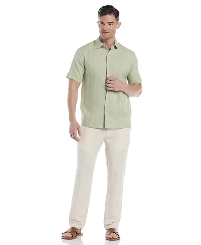 Cubavera Mens Linen-Blend Lightweight Pants with Drawstring (Size Small - 5X Big & Tall)4