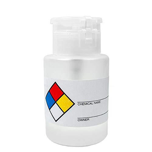 MusicMedic.com Pump Dispenser Bottle with Flip Top Cap and Safety Label 3 Pack