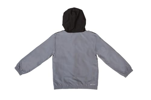 Nike Sportswear Light Weight Hooded Windrunner Full-Zip Jacket - Smoke Grey - Kids Size 42