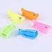 50 Pcs Nail Polish Remover Clips Plastic Acrylic Nail Art Soak Off Cap Clip UV Gel Polish Removal Wrap Tool, 5 Colors