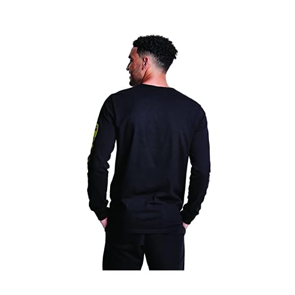 Champion Men's Heritage Long Sleeve Tee, Script Logo, Black-586679, X-Small - Image 3