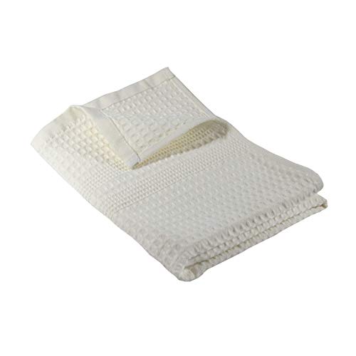 Gilden Tree Waffle Weave Hand Towels For Bathroom Quick Drying Lint Free Thin, Classic Style (Cream) #TOP26