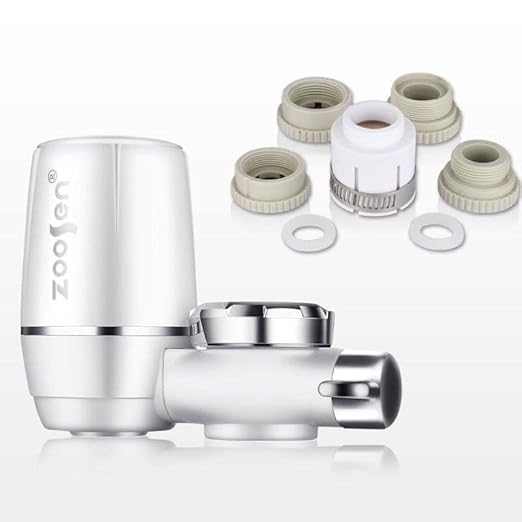 Ceramic tap water filter - Household water filter for kitchen faucet, washable water purifier, small ceramic