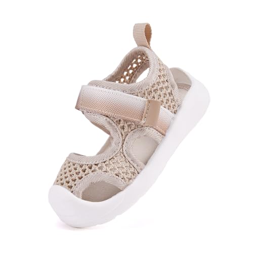 Image of BMCiTYBM Baby Boy Girl Closed Toe Summer Toddler Sandals Lightweight Shoes Infant Non-Slip First Walking Sneakers 6 9 12 18 24 Months 2-3 Years