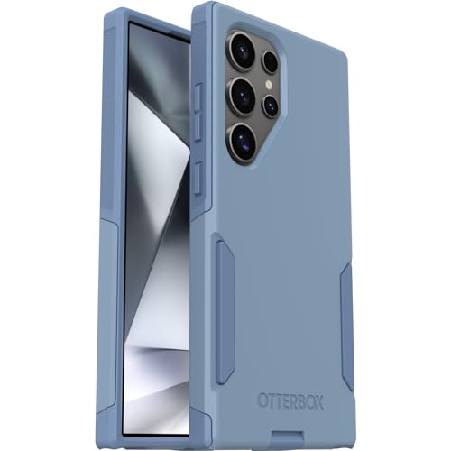 Image of OtterBox Samsung Galaxy S24 Ultra Commuter Series Case - Crisp Denim Blue | Thin & Protective Galaxy Phone Case, Dual-Layer, Impact Absorbing, Slim Phone Case for Samsung, Best Protective Phone Cases