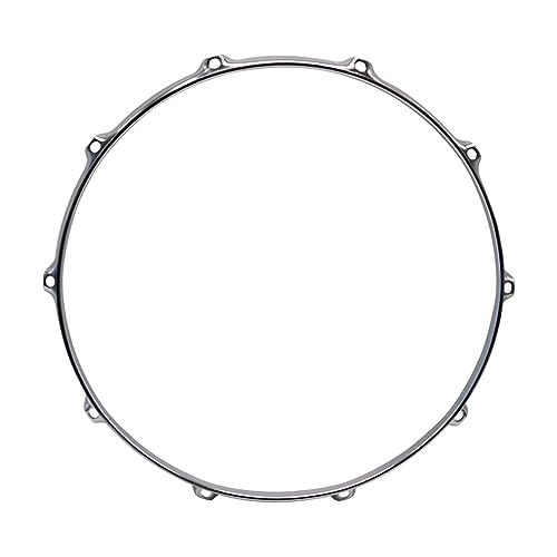 バスドラムフープ 8穴交換用 高耐久金属製 14インチ ドラムアクセサリー ガレージ練習用