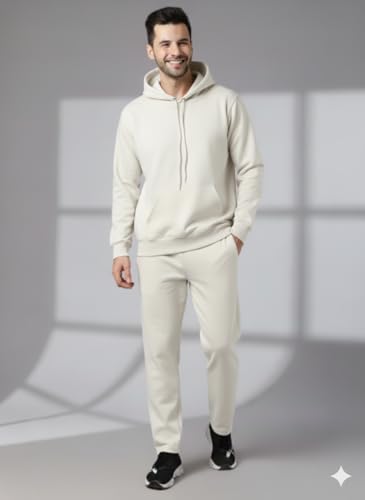 Image of Mack Jonney Solid Track Suit for men | Co-ord Set | Warm Fleece Tracksuit Set | Full Sleeve Hoodie