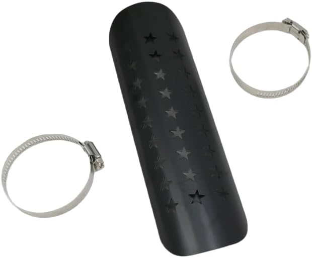 Black Motorcycle Exhaust Heat Shield Muffler Cover for Yamaha Kawasaki Harley Honda Suzuki