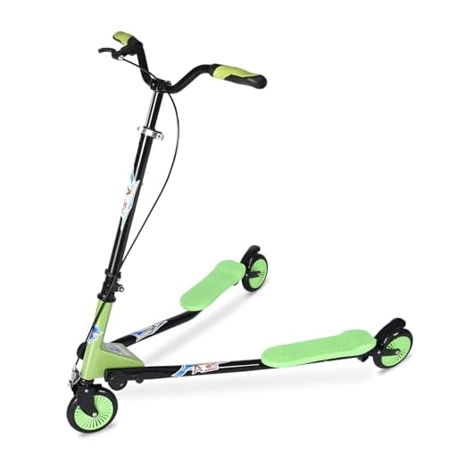 AODI Swing Scooter Adjustable 3 Wheels Foldable Wiggle Scooter Self Drifting for Kids/Adult Age 7 Years Old and Up