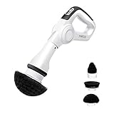 MECO Electric Spin Scrubber, Power Scrubber Cordless High Rotation Handheld Bathroom Scrubber Rechargeable with 3 Replaceable Cleaning Brush Heads for Cleaning Tub, Tile, Floor, Sink, Wall, Window