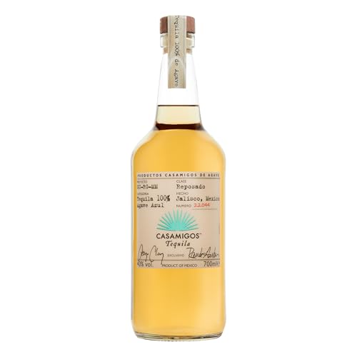 Casamigos Reposado Tequila | 40% vol | 70cl | Hints of Caramel & Cocoa | Silky with a Smooth Finish | Neat & in Cocktails & Alcohol Drinks | Made from Blue Weber Agave