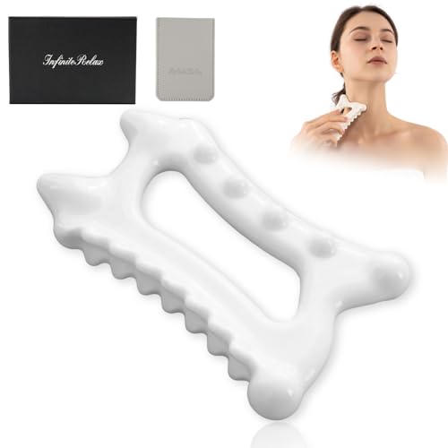 InfiniteRelax Ceramic Body Gua Sha Tools, Advanced Trigger Point Massage Tools, Korean 괄사 Gua...