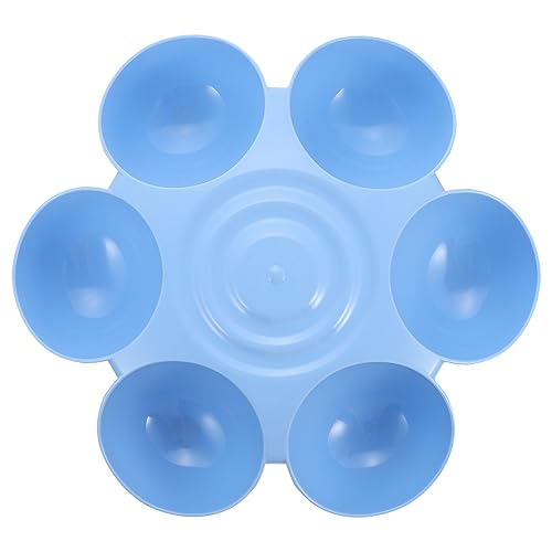 HOLIDYOYO Multipurpose Pet Feeding Bowl Unique Flower Design Cat Feeder Multiple Puppy Food Dispenser Durable Plastic Easy to Clean for Cats Dogs