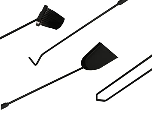 KOTARBAU® Set da 5 pezzi per camino, in acciaio