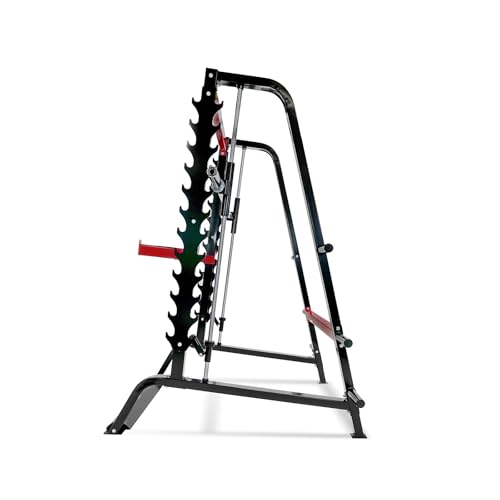 BodyMax 680C Linear Smith Machine, Black/Red, 200kg Weight Capacity, 158x199x209 cm - Image 5