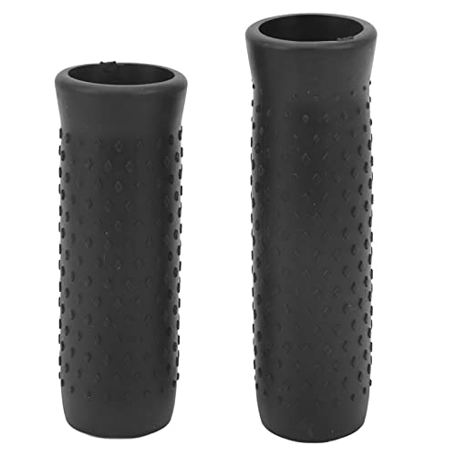 Scooter Handlebar Grips, 39mm/1.5in Electric Bike Handle Bar Grips Anti-Slip Silicone Scooter Handle Grip for NinebotMAX G30 (Black)