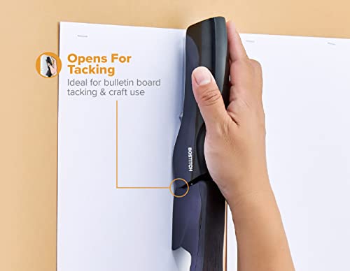 Bostitch Office Heftgerät, robust, 40 Blatt, kein Stau, volle Streifen, für Klassenzimmer, Büro oder Schreibtisch, Schwarz