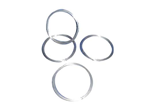 3 Arames de aço inox polido brilhante duro AISI 302 0,30 mm com 10 mt cada