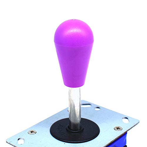 Miniatura 4 de Arcade Joystick Bat Oval Top Handle Knob American Type Replacement Purple for ZIPPY SANWA SEIMITSU Arcade1up Fight Stick Machine Console Cabinet New