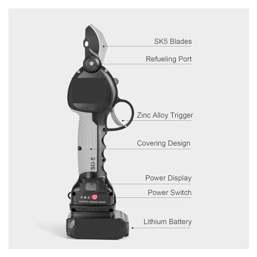 Ciseaux électriques rechargeables 21V pour couper les petites branches et l'élagage - 7