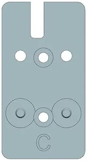 Beretta 90 Series RDO Optics Plate, C-More Pattern, Includes 2 Plate-to-Slide Screws, Compatible with Micro Red Dots (EUS03053)