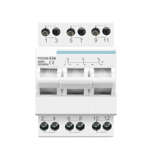 MTS 3P 63A disjoncteur inverseur de source manuelle pour double alimentation électrique