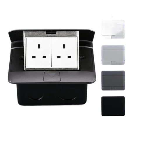 �A���~�J�o�[�e�[�u���R���Z���g�\�P�b�g USB HDMI �|�b�v�A�b�v�t���A�\�P�b�g �f�X�N�g�b�v�R���Z���g �B���\�P�b�g EU 146x120mm(Black,2UK-socket)