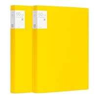 Srvnpioy 2 stuks A3 Presentatieboek in A3-formaat, met 20 doorzichtige hoezen voor 40 vellen, voor kunstwerken, certificaten, portfolio,Groen
