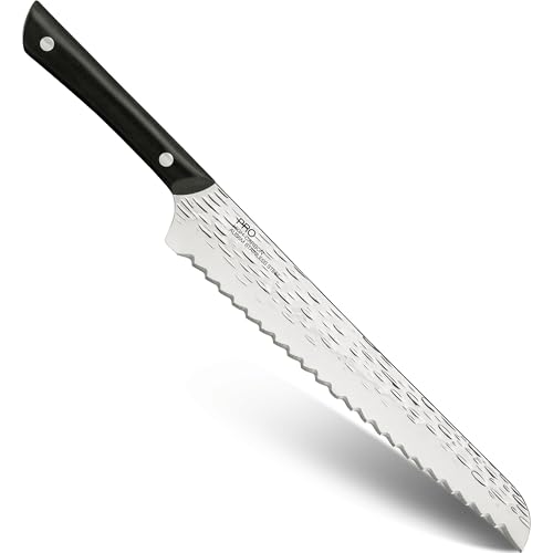 Kai PRO 9' Bread Knife, Hand Sharpened Serrated Knife, Japanese AUS6M Stainless Steel Blade, Full-Tang POM Handle, NSF Certified, Slicing Tool for Professional and Home Chefs