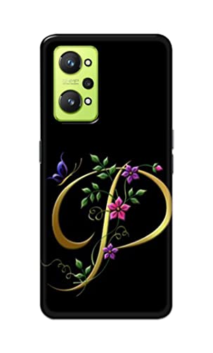 Image of Printed Hard Back Cover Case for Realme GT Neo 2 Back Cover (Alphabet P) -1803