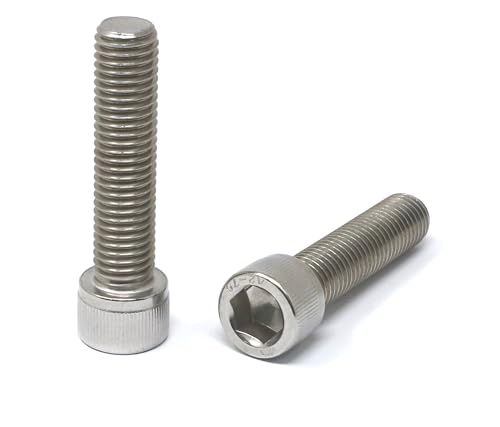 Image of iexcell 2 Pcs M14 x 60mm Thread Pitch 2 mm Stainless Steel 304 Hex Socket Head Cap Screws Bolts Kit