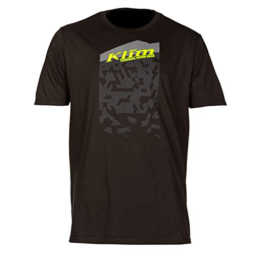 KLIM Men's Squad SS T Short Sleeve T-Shirt - Small - Black - Hi-Vis