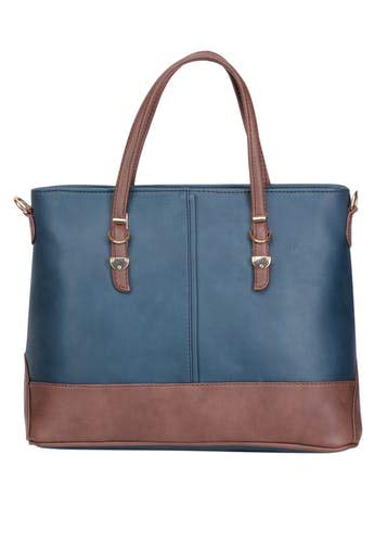 KOMTO Women Sling,Shoulder,Handheld Bag PU Leather Material Colour Blue/Brown