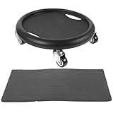 Zerodeko Multifunktionale Fitness Gleitscheiben mit Kniepolster Rutschfeste Trainingsscheiben für Bauchmuskelübungen Leicht und Tragbar Geeignet für Damen und Herren Zufällige Farbe