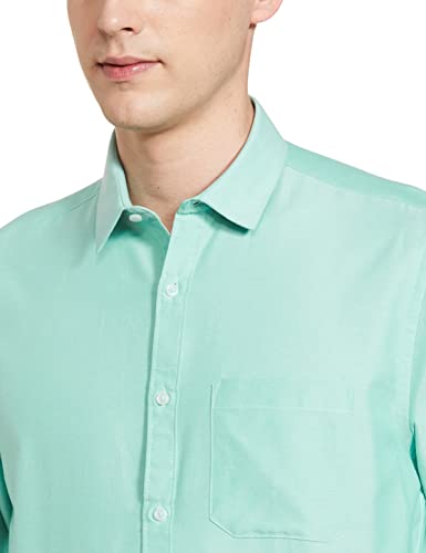Image of Max Men Cotton Solid Slim Fit Oxford Shirt