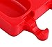 Mirenlife 3 Cavities Silicone Popsicle Molds with Lid, BPA Free Homemade Ice Cream Bar Mold Ice Pop Molds DIY Cakesicle Molds Silicone with 50 Wooden Sticks, Set of 2 (Oval)