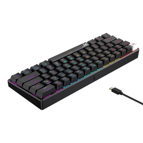 Havit Gamenote KB903L%60 Mekanik Blended Aydınlatma Oyuncu Klavyesi - 61 Tuş (Siyah)