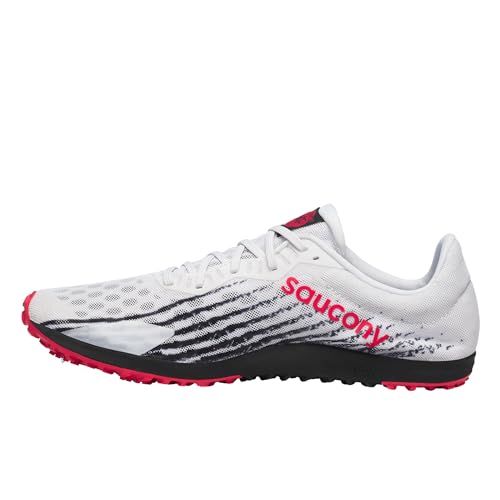 Saucony Men's Kilkenny XC9 Spike Sneaker, White/Black, 9.5