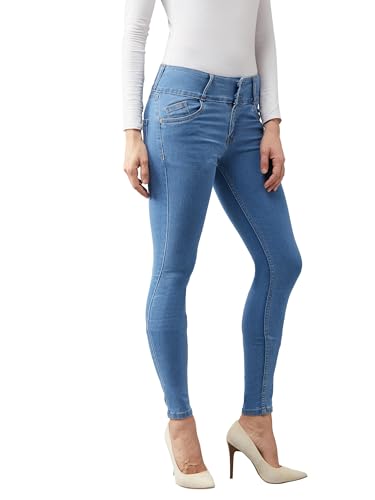 Image of Dolce Crudo Women's Skinny Fit High Rise Regular Length Stretchable High Waist Denim Jeans