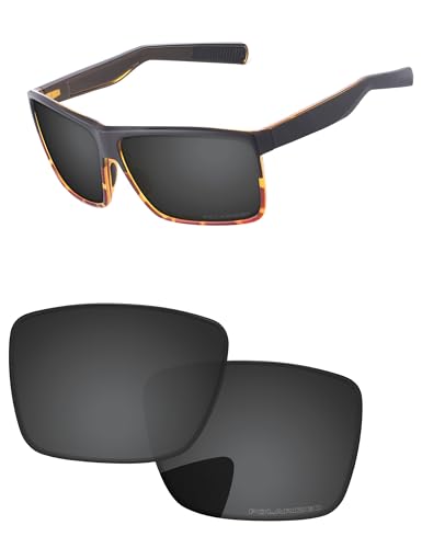 PapaViva Replacement Lenses Compatible with Costa Del Mar Rincon 06S9018 Sunglass Solid Black Polarized